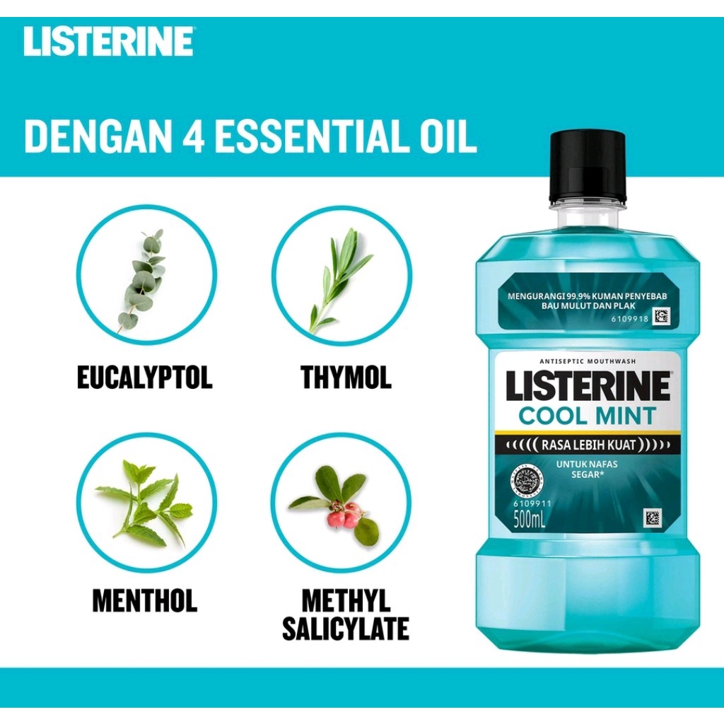 LISTERINE COOL MINT / MULTI PROTECT SENSITIVE 500ML // LISTERINE OBAT KUMUR