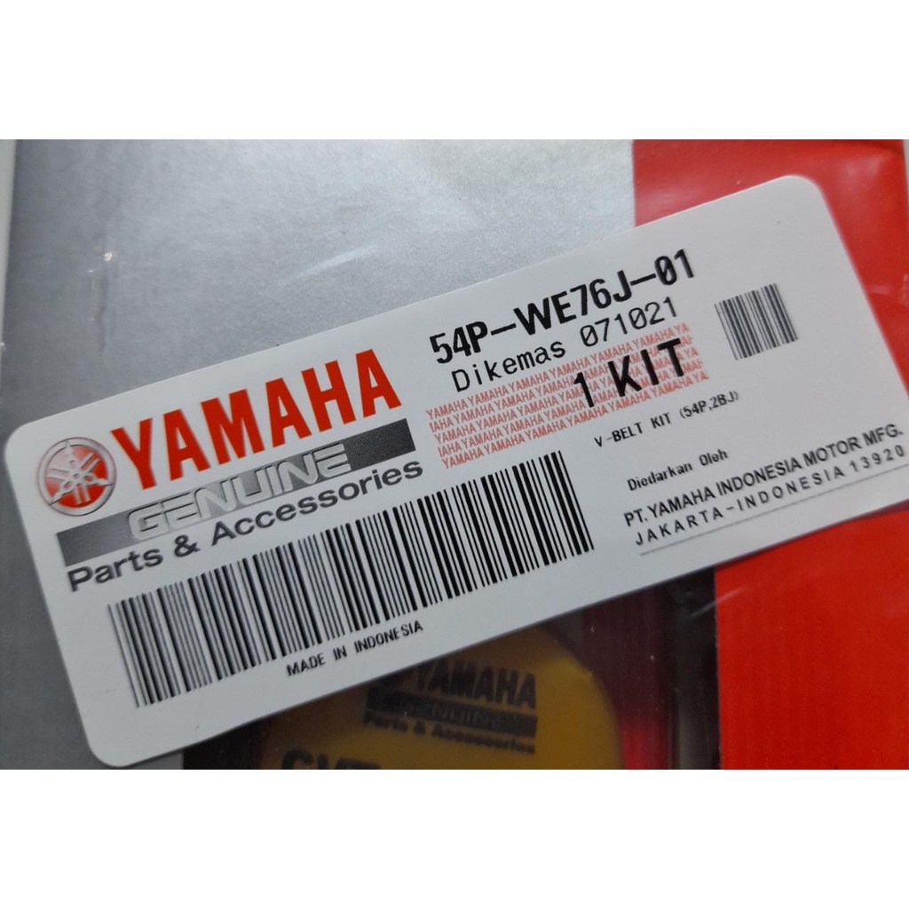 V Belt Set Van Belt Set Ban Penggerak Set Yamaha Mio J Mio 125 Mio GT X Ride 54P WE76J 01 54P WE76J 02