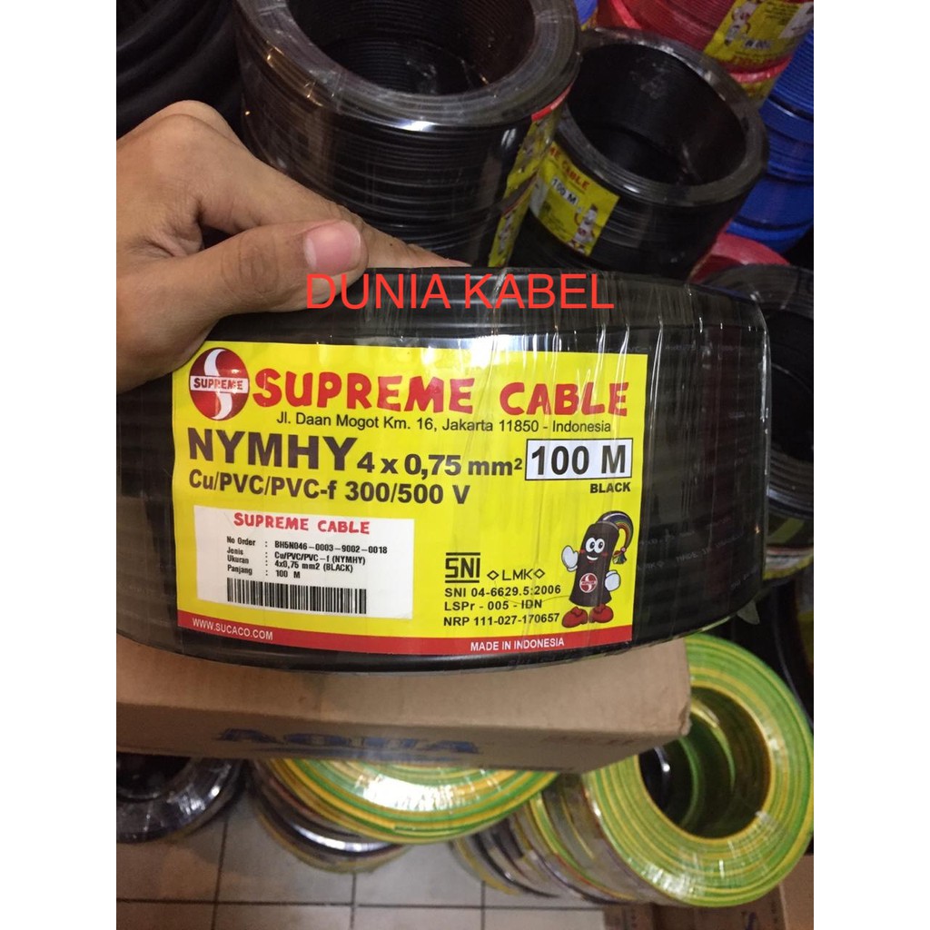Kabel Serabut /NYYHY Supreme 4x0.75 4x0,75 4 x 0.75 4 x 0,75 @100meter