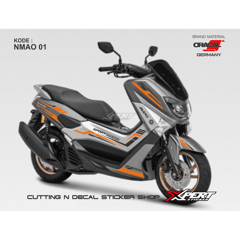 Cutting Sticker Nmax Abu Abu 2018 Nmax Sticker Shopee Indonesia