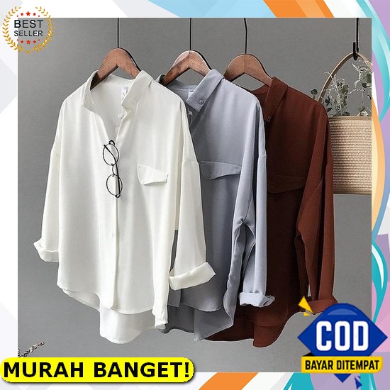 Lanna Oversized Shirt | Kemeja Casual | Kemeja Oversize | Basic Kemeja | Kemeja Murah | Kemeja Katun