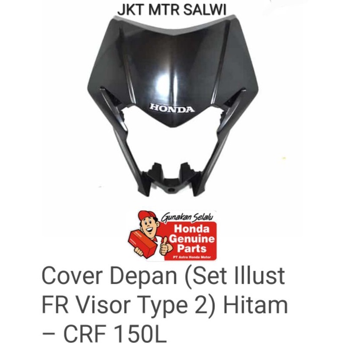 61300-K84-920ZC batok depan atau visor depan cover lampu depan CRF 150 61300-K84-920zc asli honda