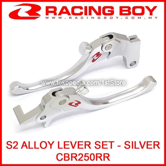 qws130 RCB Handle S2 CBR250RR Silver Alloy Lever Set Rem CBR250 RR