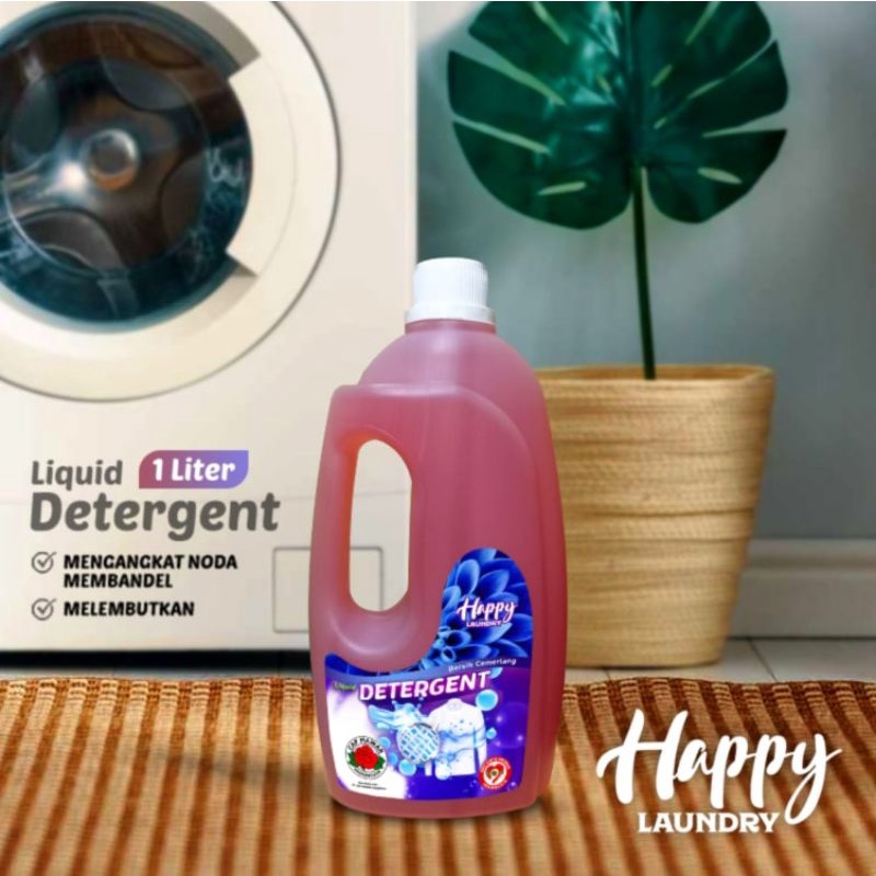 DETERJEN CAIR METIC 1 LITER HAPPY LAUNDRY / DETERJEN CAIR / DETERJEN KONSENTRAT