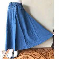 ROK JEANS MAYUNG//ROK DENIM PANJANG