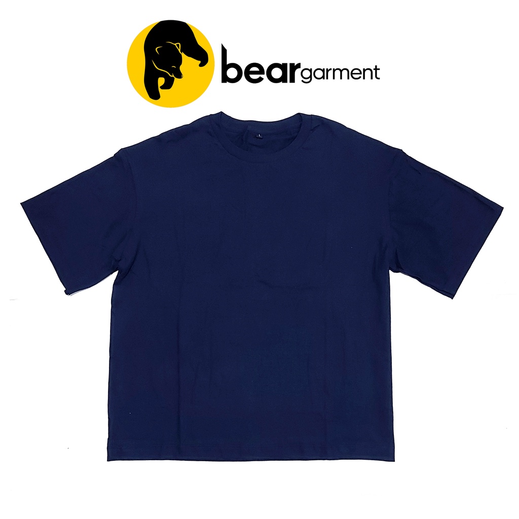 Kaos Polos Biru Navy OVERSIZE Katun Combed 30s