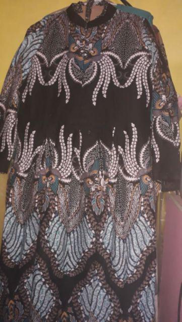 Raka Bumi Gamis Batik Sriwedari Maxi Bumil/busui Katun Sogan Allsize Ld 105-120 Cm Bahan Katun Halus