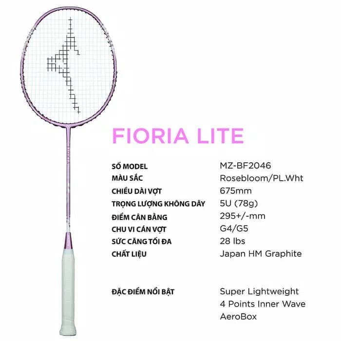 Raket Badminton Mizuno Floria Lite ( Free Cover ) 