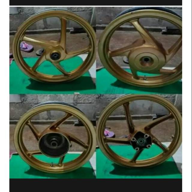  velg  Pelek resing racing Honda beat  gold original  Shopee 