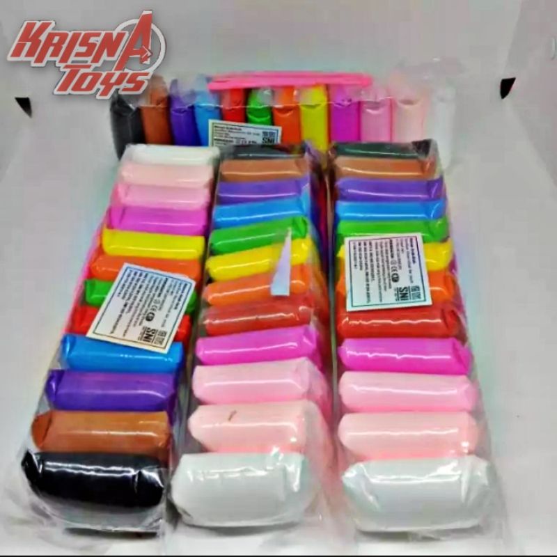 MAINAN ANAK MAGIC CLAY/CLAY MALAM PLAYDOH/SLIME BANTAL isi 12pcs/pack