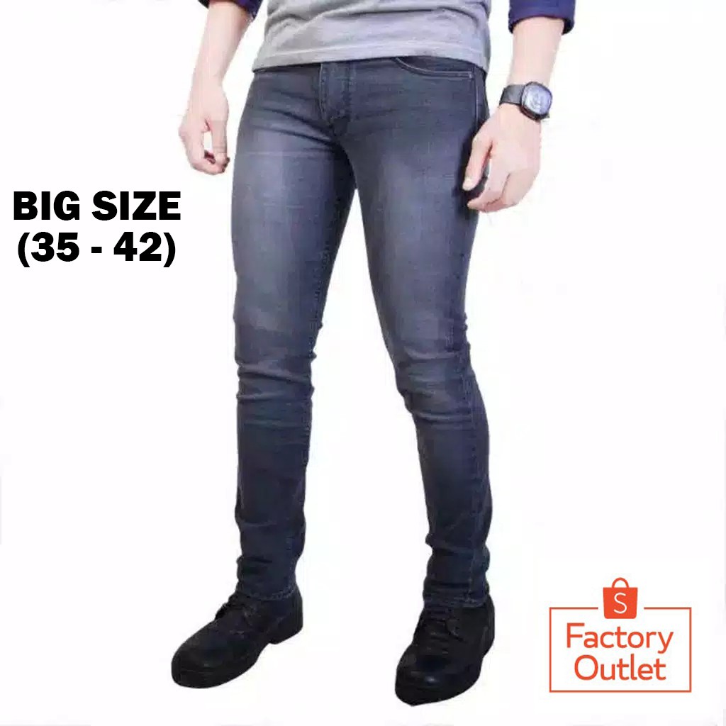 Kent Celana Panjang Jeans Big Size Darkgrey