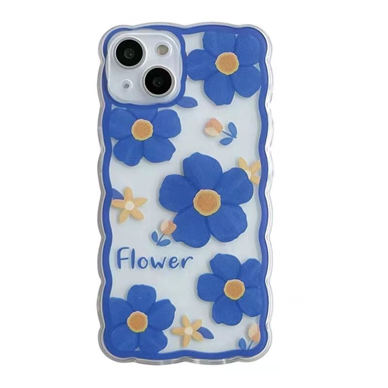 Soft Case Silikon TPU Transparan Motif Bunga Untuk IPhone 13 12 Mini 11 10 Pro XS Max X XR 8 7 6 6S Plus SE 2020