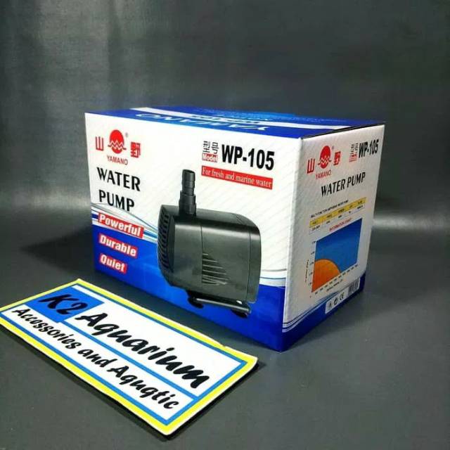 Pompa air yamano wp 105 kolam aquarium hidroponik celup 60watt 3000 liter