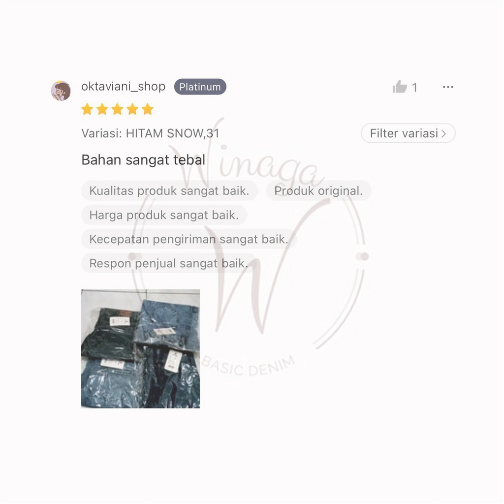 WINAGA- HighWaist Baggy Jumbo Jeans | HighWaist Baggy Jumbo | Celana Panjang Semi Kulot Jeans | Basic Denim Jeans | Baggy Jeans