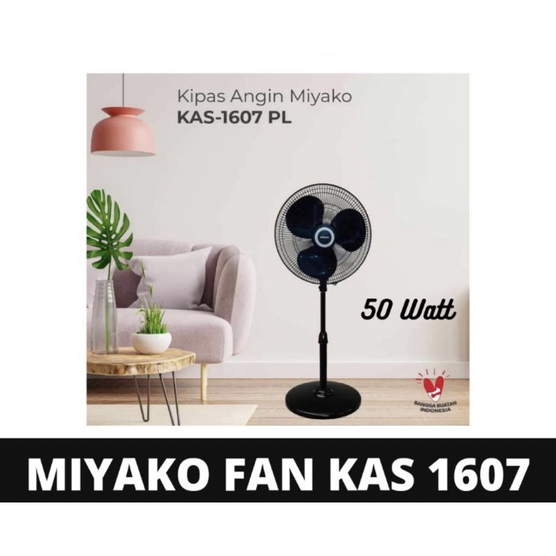 Jual Miyako Stand Fan KAS 1607 Kipas Angin Berdiri Miyako Original