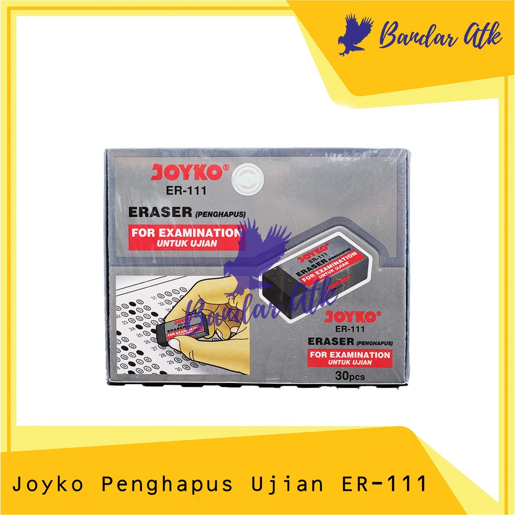 

PENGHAPUS UNTUK UJIAN JOYKO SEDANG STIP ERASER ER 111 [1 BOX]