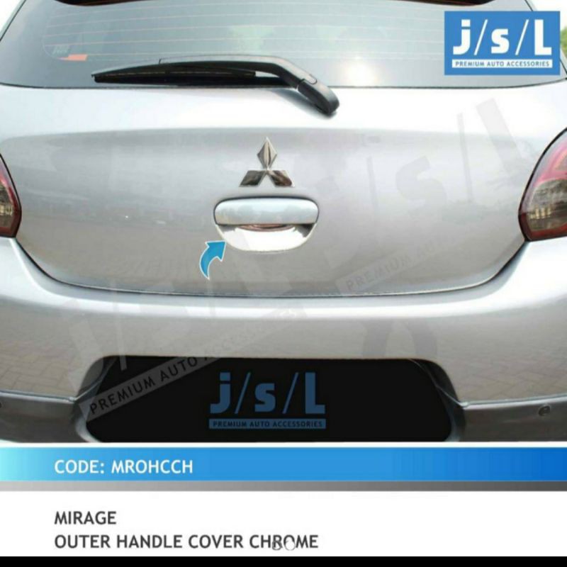 cover outer mobil Mirage chrome 5pc jsl