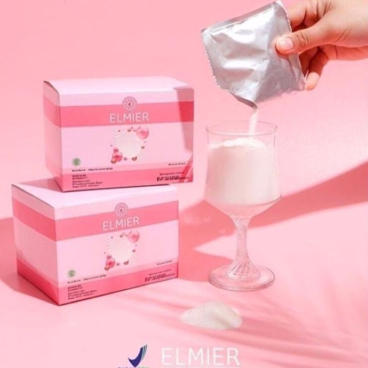 K-31 Elmier Collagen Drink Original 100% 1box isi (12 Sachet) 331