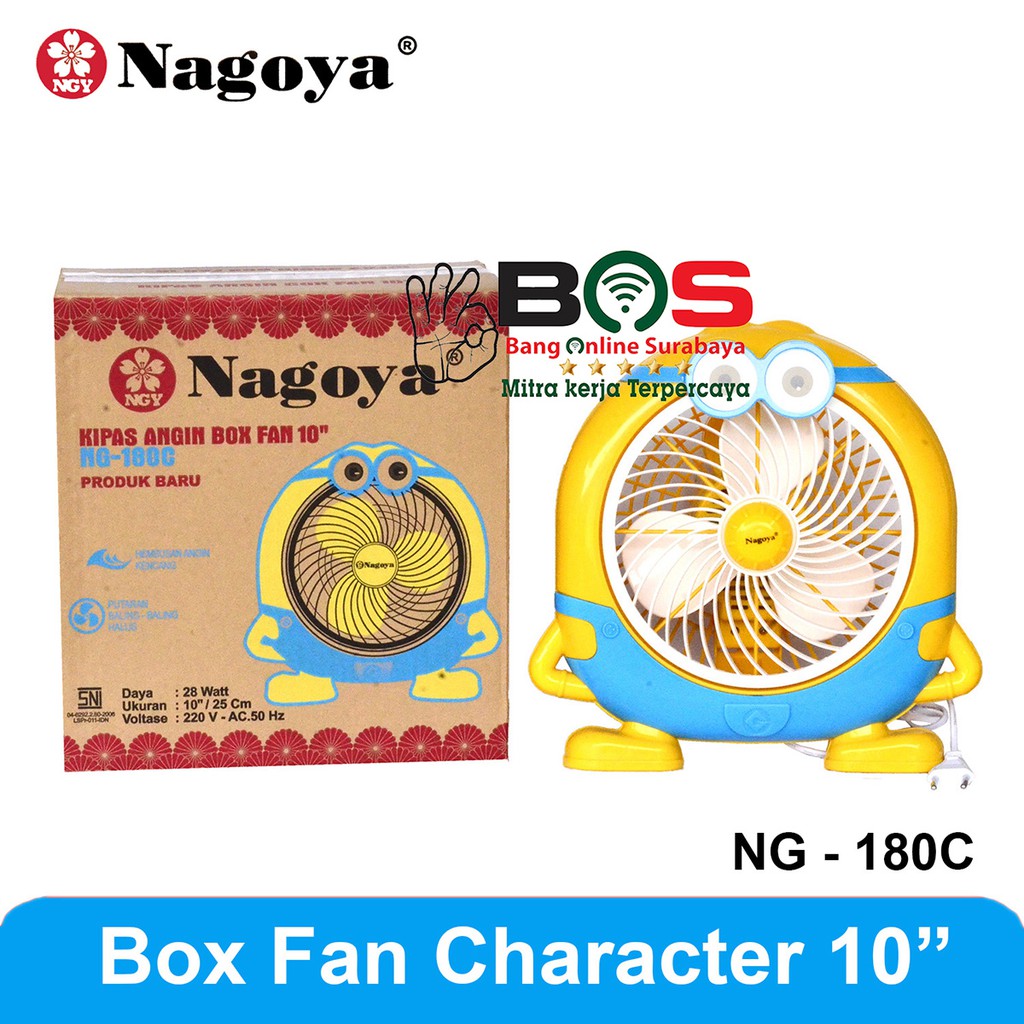 Kipas Angin Meja NAGOYA NG-180 Karakter Kipas Meja 10 Inch