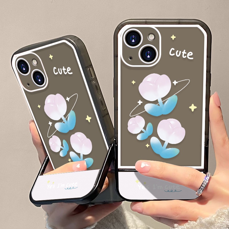 Soft Case Silikon TPU Transparan Shockproof Motif Bunga Untuk iPhone 13 12 11 10 Pro XS Max X XR 8 7 6 6S Plus SE 2020