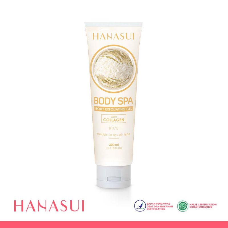 HANASUI Body Spa Exfoliating Gel Rice With Collagen - 300ml