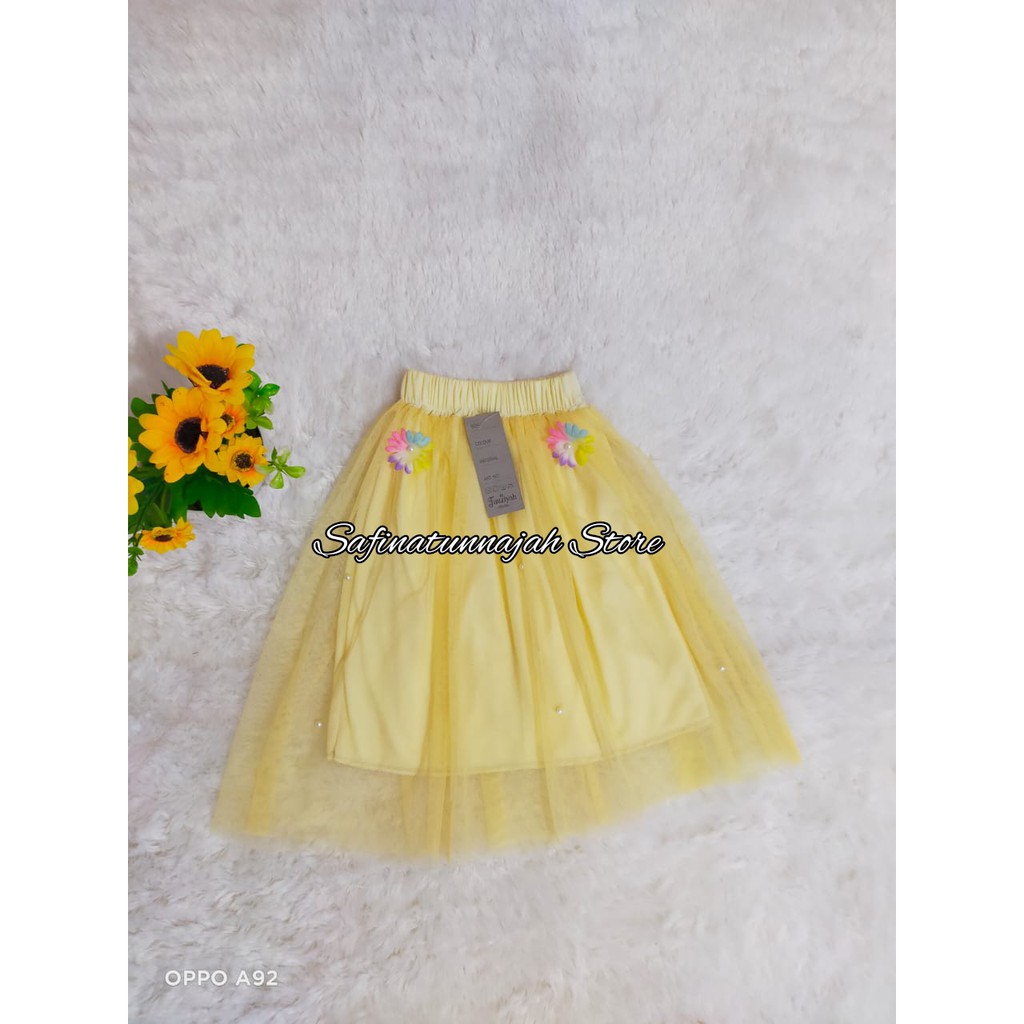 Rok Tutu Anak Mutiara Usia 2-4 Tahun Variasi Bunga-Bunga//Rok Tutu Anak Mutiara//Fashion Anak