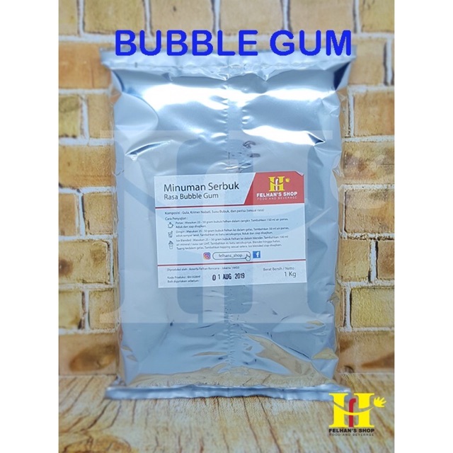 

(1 Kg) Bubble Gum Premix Milkshake / Bubble Powder Drink