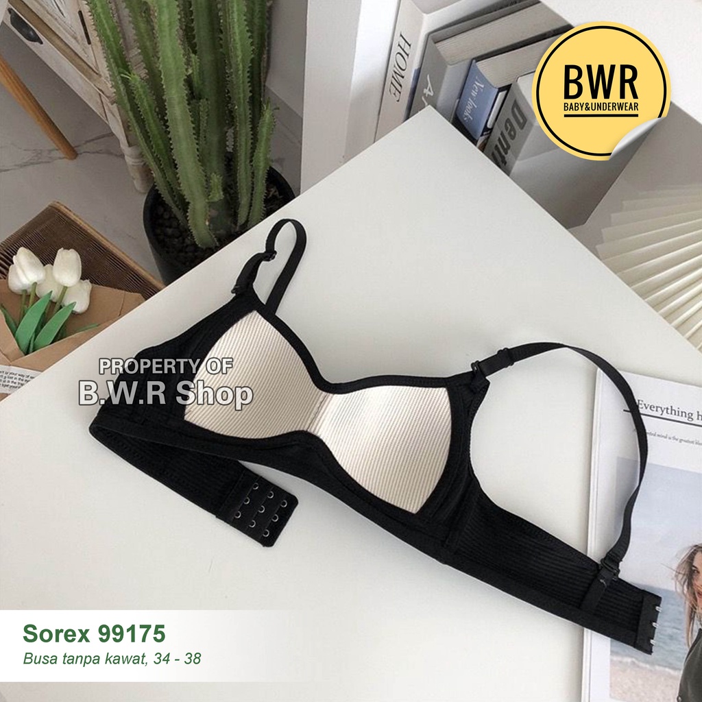 Bh Sorex 99175 99193  Salur Bra Sorex Busa Sedang Tanpa Kawat Kait 3 Terlaris | Bra Sorex 99175 99193 Busa | Bwr