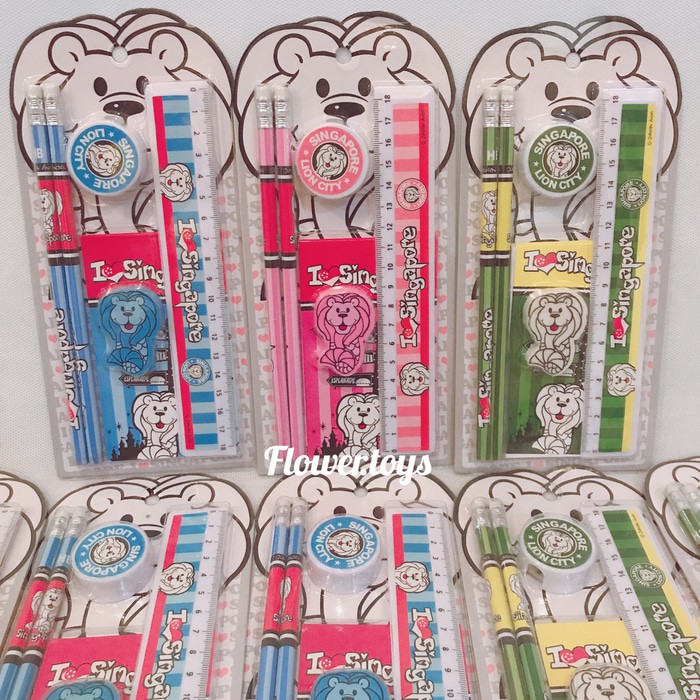

Paket Puzzle Anak - Paket Ujian - Paket Alat Tulis Stationery Set Merlion Singapore Original Produk