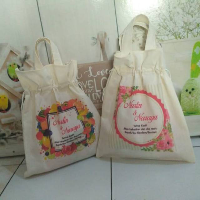 

[30x30] Tas Souvenir Blacu TEBAL GRADE A Pouch Tenteng Printing Free Desain