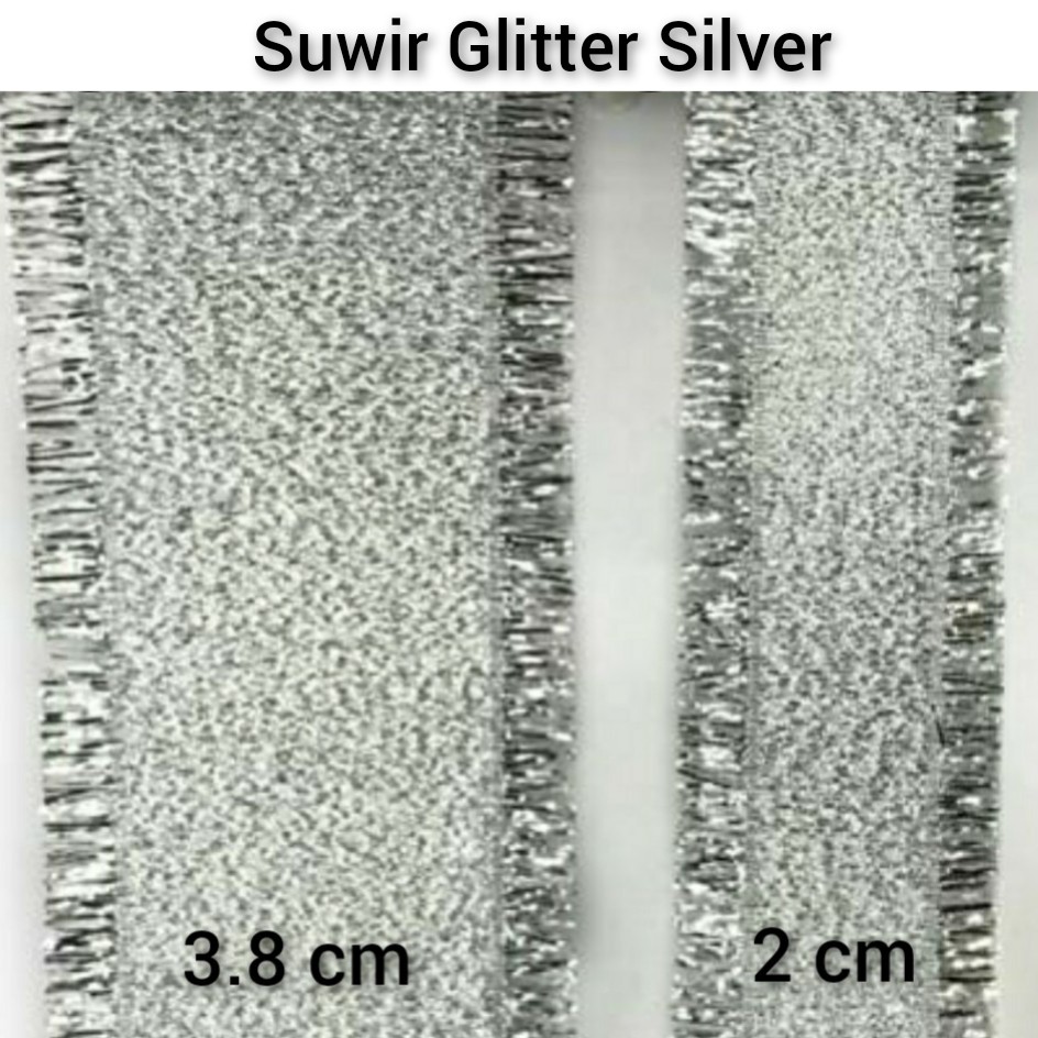 1 YARD  - PITA GROSGRAIN SUWIR GLITTER GOLD AND SILVER | PITA SUWIR GLITTER