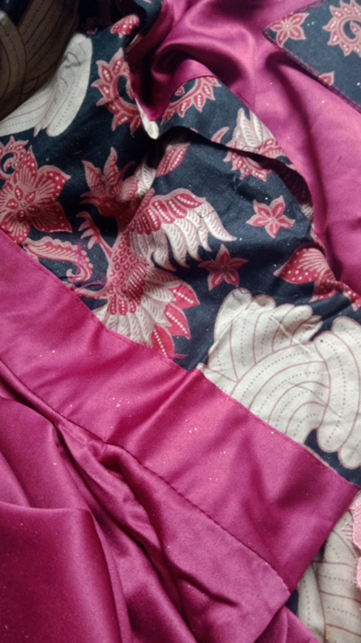 Couple Gamis Batik Putri Malu ,couple Batik