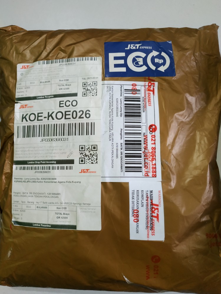 Tey-17 Batik Wanita Asj Sa Hrb026 Kenongo Kemeja Tosca Pendek