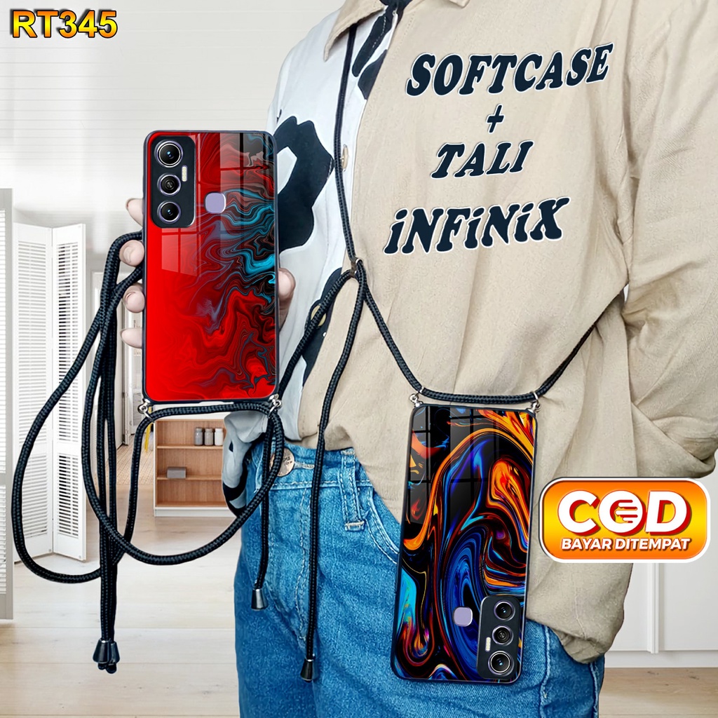 RT345 Softcase Kilau + Tali infinix Hot 11 Case Kilau Hot 8 Hot 9 Hot 9 play Hot 10 Hot 10 play Hot 