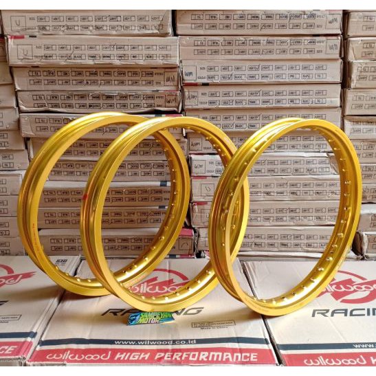 Velg Rim Jari Jari 17 X 160 185 215 W Shape Gold Wilwood Racing