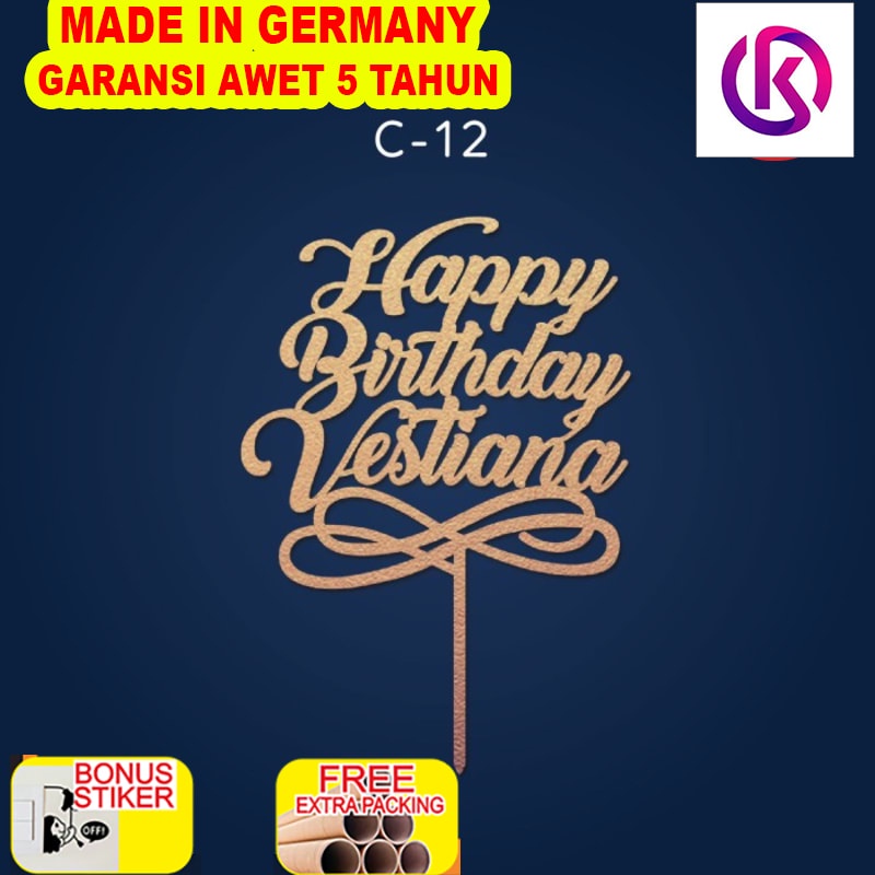 

Grosir C-12 / Topper / Cake Topper / Hiasan Kue / Birthday / Ulang Tahun