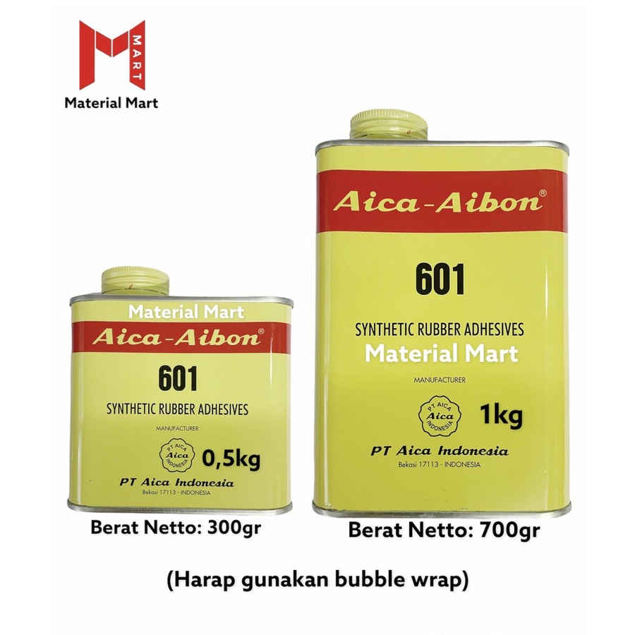 Lem Aica Aibon 500gr | Perekat Aica Aibon 1 Kg | Lem Kuning 500 Gram |Material Mart