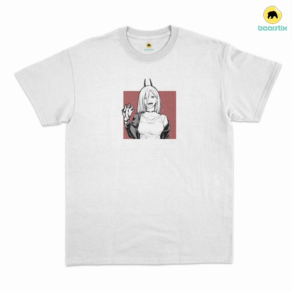 SHINZO - Tshirt Chainsawman - Baju Power - Tshirt Waifu - Kaos Anime Streetwear