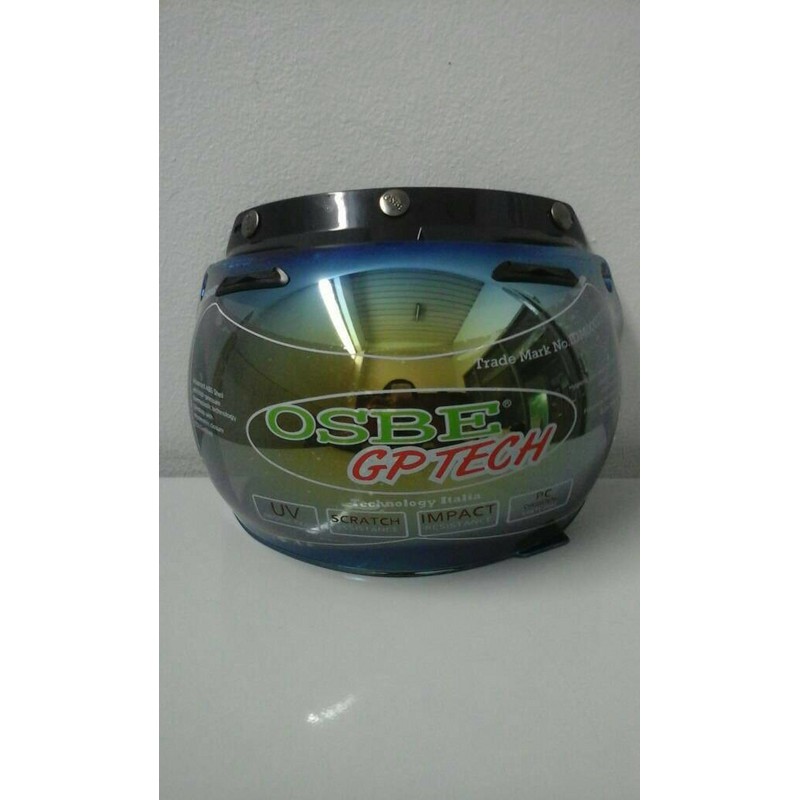 Kaca Bogo Cembung PELANGI / RAINBOW (Universal Untuk Semua Helm Bogo)