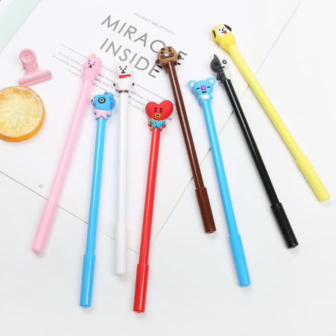 

SELUSIN Pulpen BTS S0051 | Bolpoin / Pen / Pena Gel Karakter BT21 PROMO SPECIAL