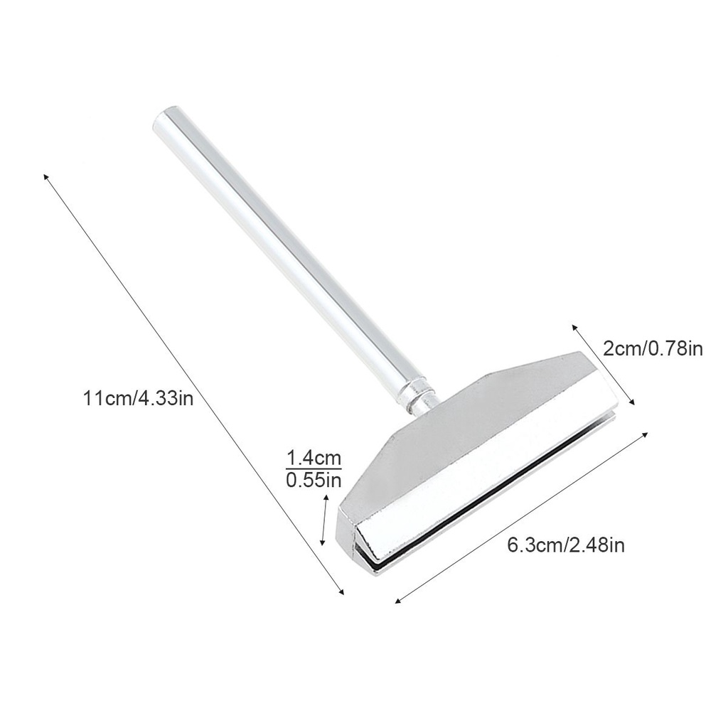 Alat Press Fingerboard Fret Bahan Metal Warna Silver Untuk Gitar Bass