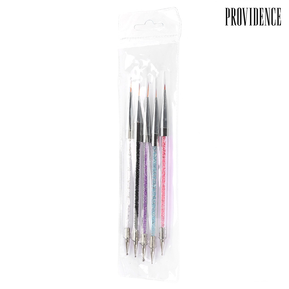 Providence 5Pcs/Set Pro Nail Art Drawing Dotting Pen Rhinestone Picker DIY Manicure Tool