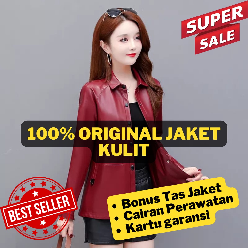 Jaket kulit wanita jaket kulit domba asli jaket motor wanita jaket kulit cewek murah jaket rompi jas