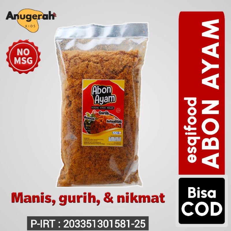 

Abon Ayam Asli Makanan Sehat Tanpa Pengawet dan MSG Anak Balita Murah 500 gram