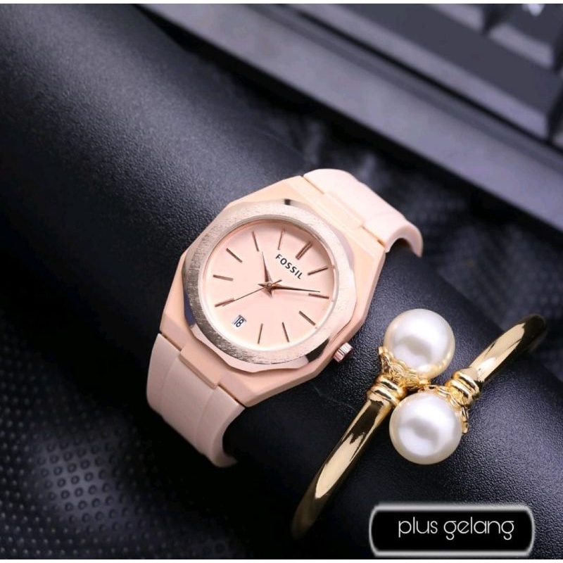 Jam Tangan Rubber Wanita Fashion Jam Tangan Wanita Terlaris Anti Air