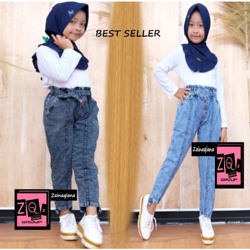 Celana Baggy Jeans Anak Anak Kekinian