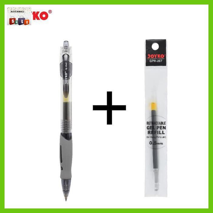 

Silutala- Gel Pen Joyko Gp-265 / Q Gel / 0.5 Mm + Gel Pen Refill Joyko Gpr-267 -Ori.