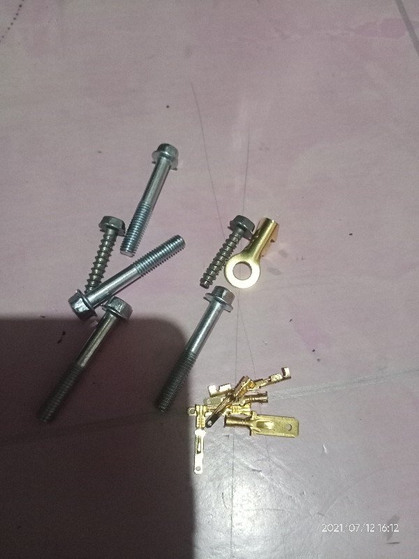 Baut Topi 8 6x40 Putih Flange Bolt