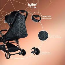 Hybrid Cabrio Ezyfold Black Rose Gold Stroller