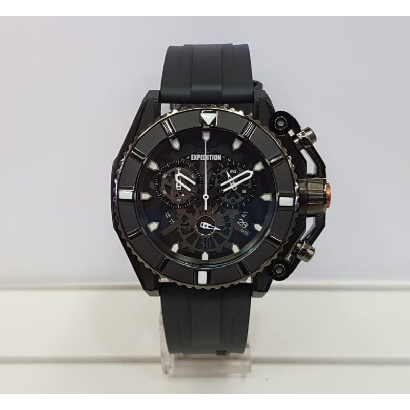 Jam Tangan Expedition EXP E3009M Black Original